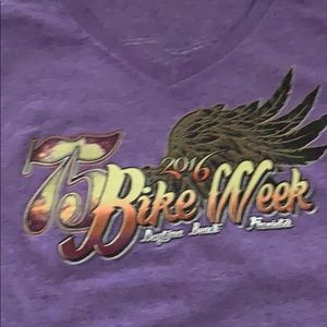 75 bike week women’s shirt